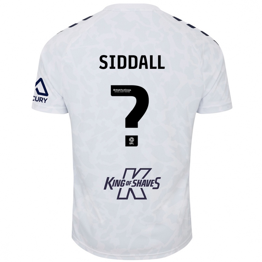 Gyermek Labdarúgás Rylie Siddall #0 Fehér Idegenbeli Jersey 2024/25 Mez Póló Ing