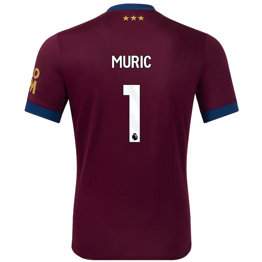 Gyermek Labdarúgás Arijanet Muric #1 Barna Idegenbeli Jersey 2024/25 Mez Póló Ing