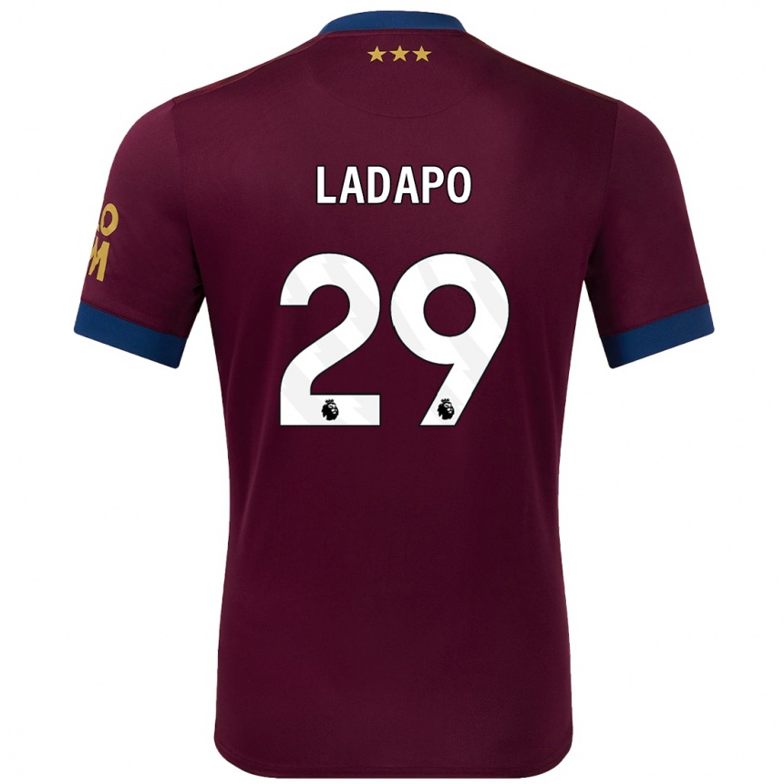 Gyermek Labdarúgás Freddie Ladapo #29 Barna Idegenbeli Jersey 2024/25 Mez Póló Ing