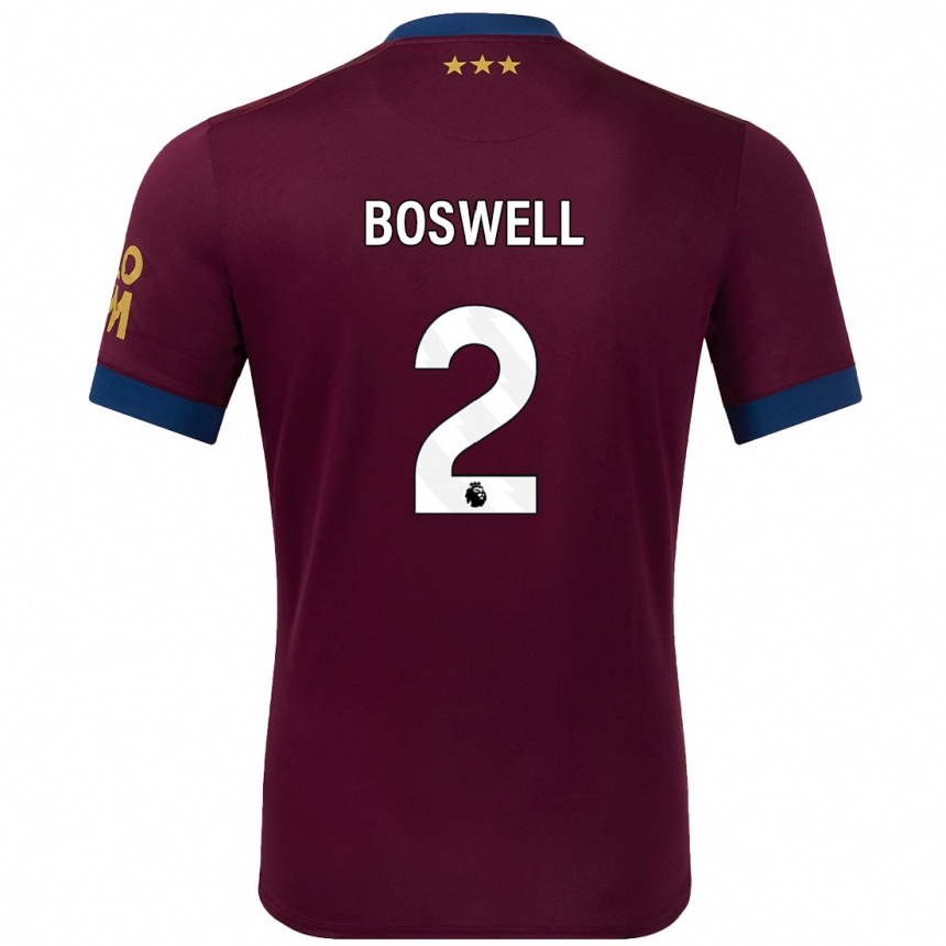 Gyermek Labdarúgás Maria Boswell #2 Barna Idegenbeli Jersey 2024/25 Mez Póló Ing