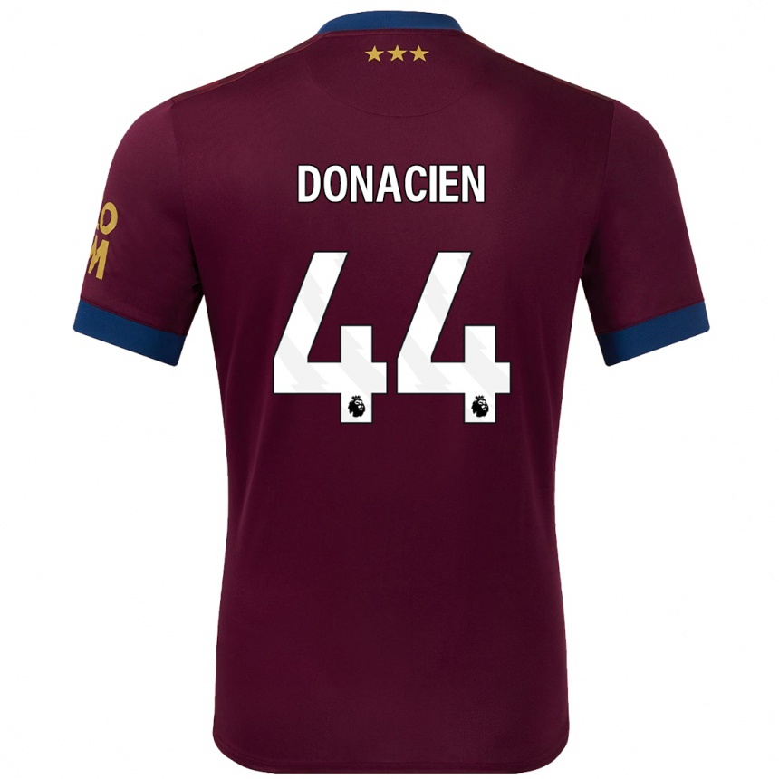 Gyermek Labdarúgás Janoi Donacien #44 Barna Idegenbeli Jersey 2024/25 Mez Póló Ing