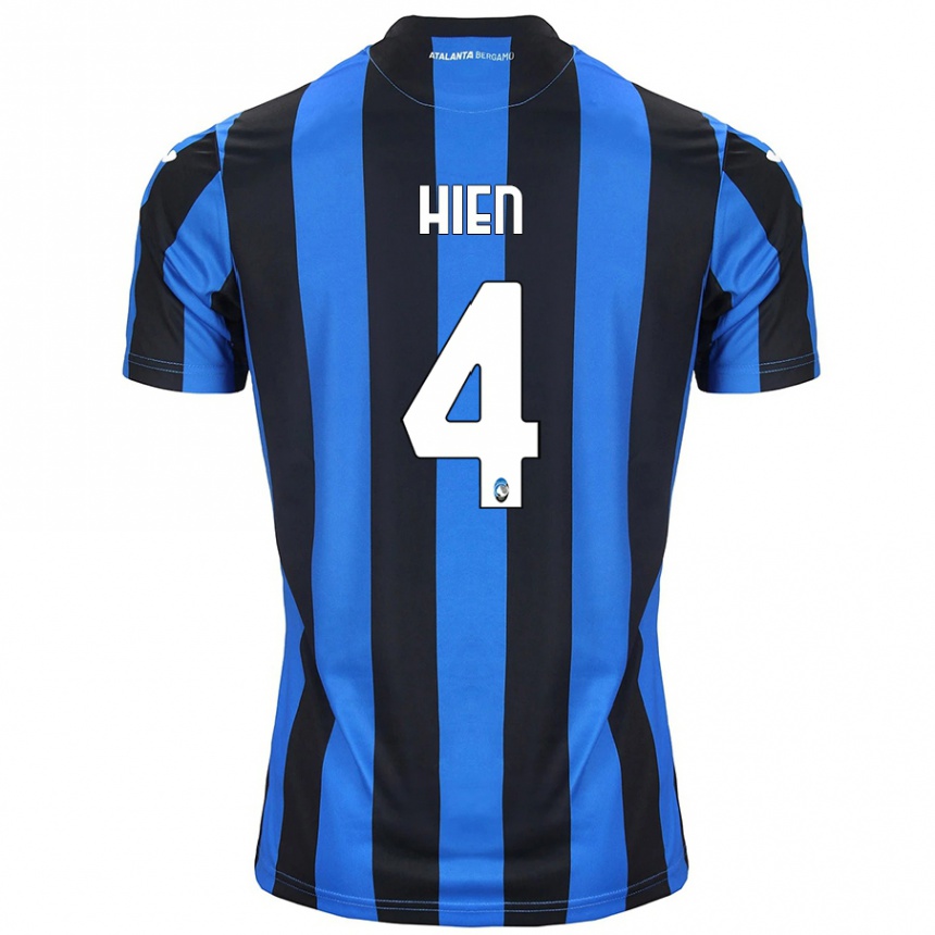 Férfi Labdarúgás Isak Hien #4 Kék Fekete Hazai Jersey 2024/25 Mez Póló Ing