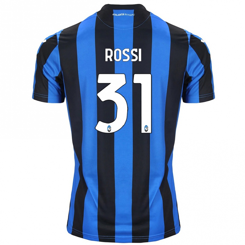 Férfi Labdarúgás Francesco Rossi #31 Kék Fekete Hazai Jersey 2024/25 Mez Póló Ing