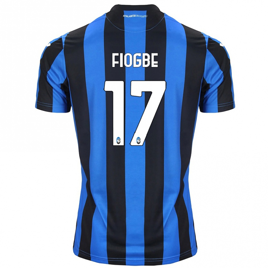 Férfi Labdarúgás Candas Fiogbe #17 Kék Fekete Hazai Jersey 2024/25 Mez Póló Ing