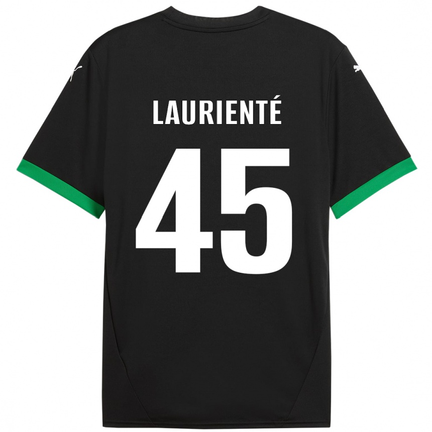 Férfi Labdarúgás Armand Laurienté #45 Fekete Sötétzöld Hazai Jersey 2024/25 Mez Póló Ing