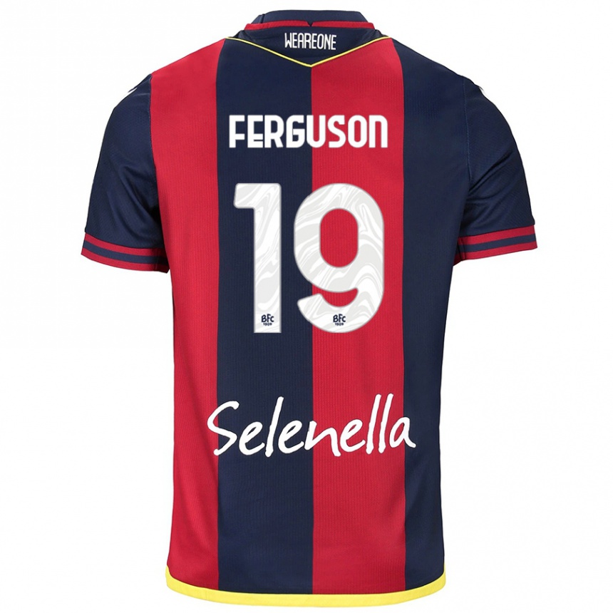 Férfi Labdarúgás Lewis Ferguson #19 Piros Királykék Hazai Jersey 2024/25 Mez Póló Ing