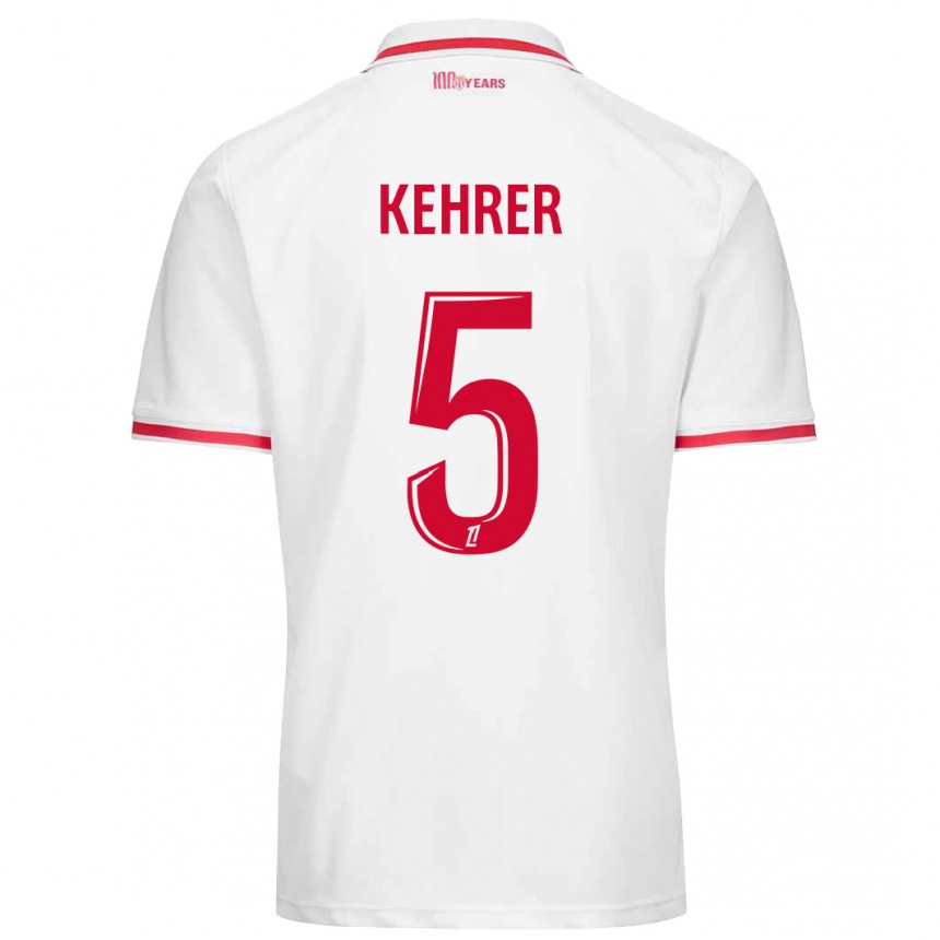 Férfi Labdarúgás Thilo Kehrer #5 Fehér Piros Hazai Jersey 2024/25 Mez Póló Ing