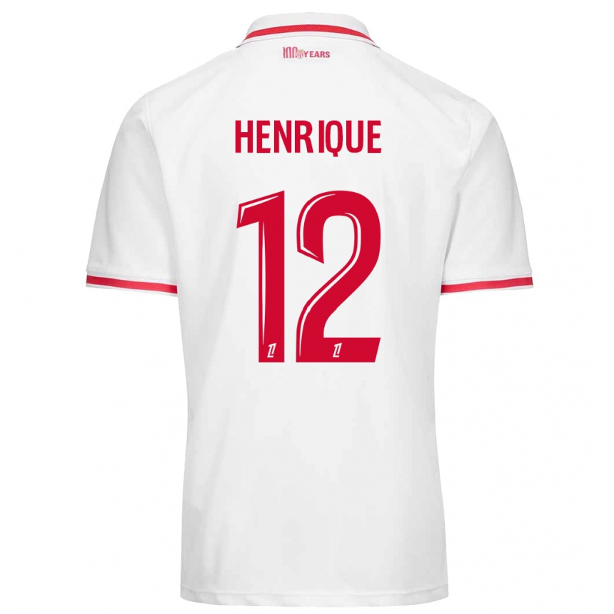 Férfi Labdarúgás Caio Henrique #12 Fehér Piros Hazai Jersey 2024/25 Mez Póló Ing