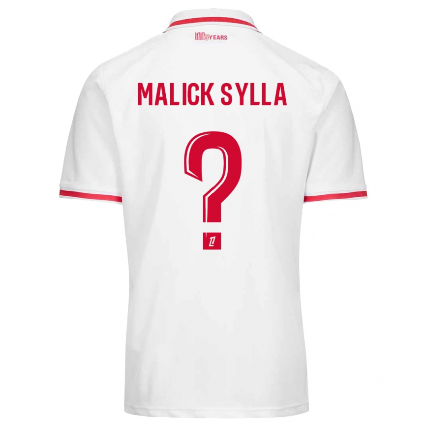 Férfi Labdarúgás Malick Sylla #0 Fehér Piros Hazai Jersey 2024/25 Mez Póló Ing