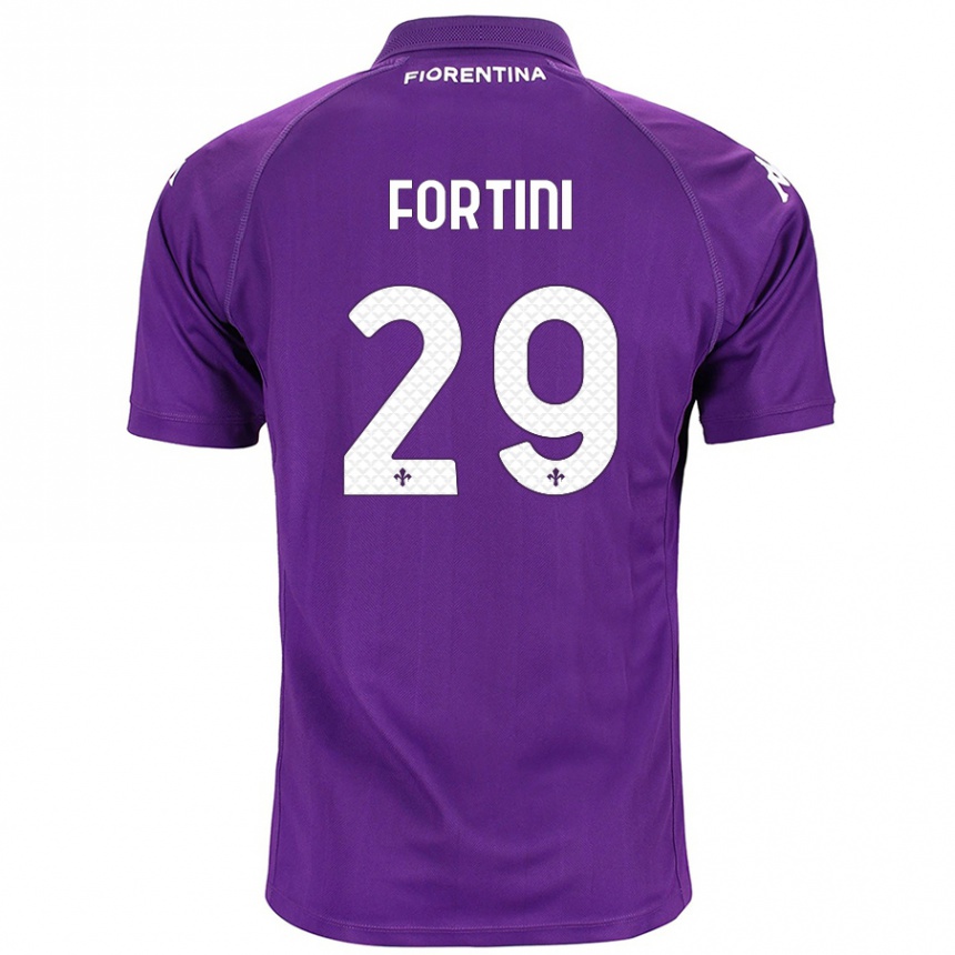 Férfi Labdarúgás Niccolò Fortini #29 Lila Hazai Jersey 2024/25 Mez Póló Ing