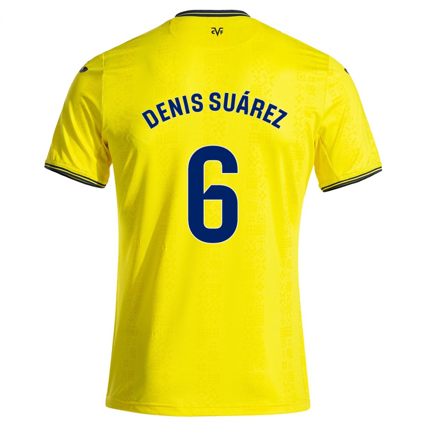 Férfi Labdarúgás Denis Suárez #6 Sárga Fekete Hazai Jersey 2024/25 Mez Póló Ing