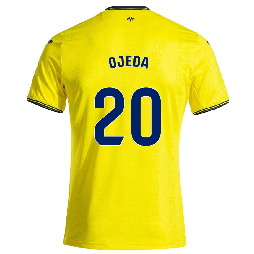 Férfi Labdarúgás Thiago Ojeda #20 Sárga Fekete Hazai Jersey 2024/25 Mez Póló Ing