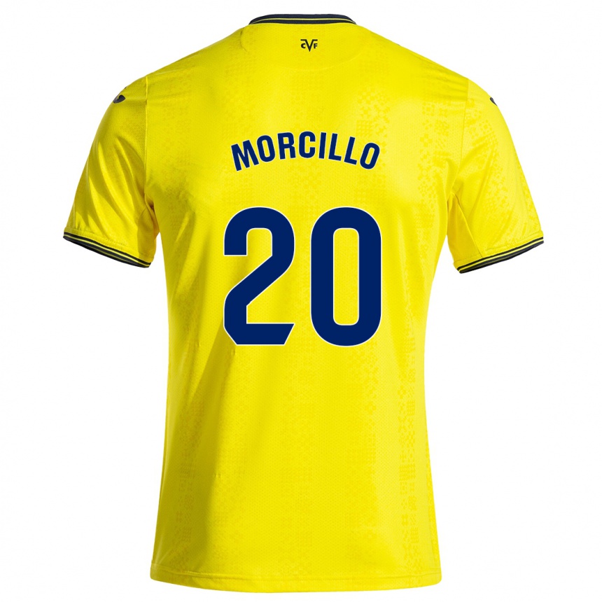 Férfi Labdarúgás Raquel Morcillo #20 Sárga Fekete Hazai Jersey 2024/25 Mez Póló Ing