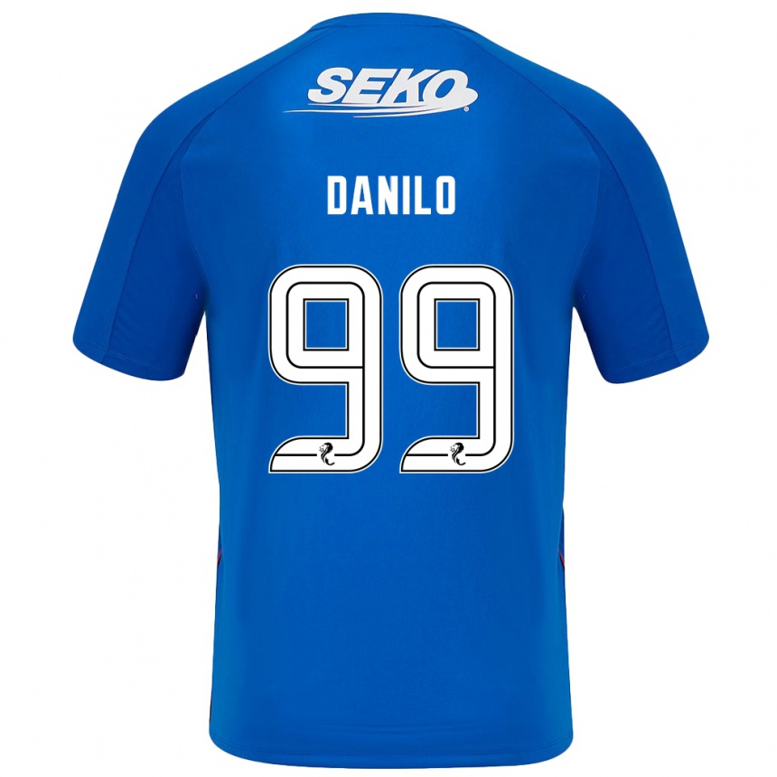 Férfi Labdarúgás Danilo #99 Sötétkék Hazai Jersey 2024/25 Mez Póló Ing