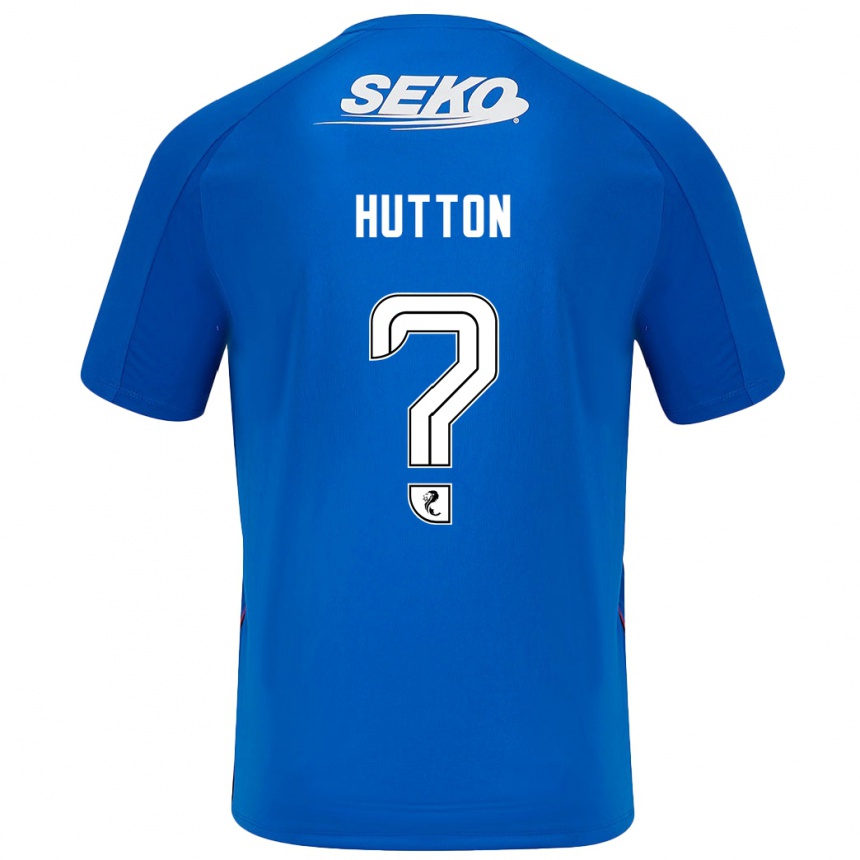 Férfi Labdarúgás Zander Hutton #0 Sötétkék Hazai Jersey 2024/25 Mez Póló Ing