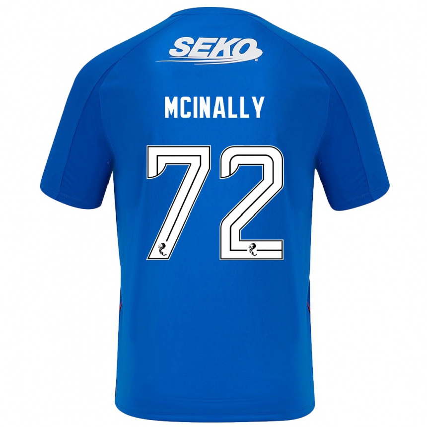 Férfi Labdarúgás Darren Mcinally #72 Sötétkék Hazai Jersey 2024/25 Mez Póló Ing