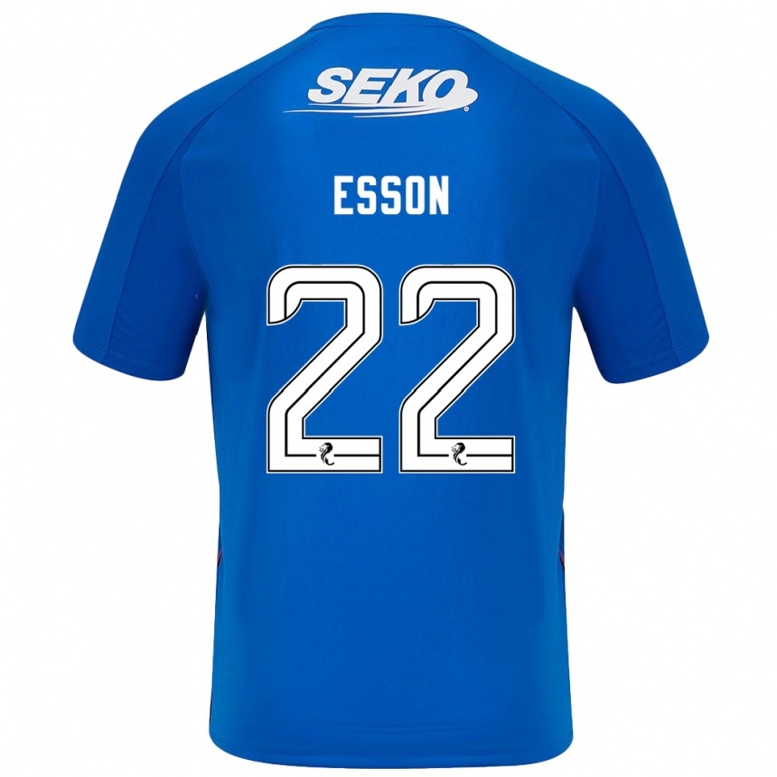 Férfi Labdarúgás Victoria Esson #22 Sötétkék Hazai Jersey 2024/25 Mez Póló Ing