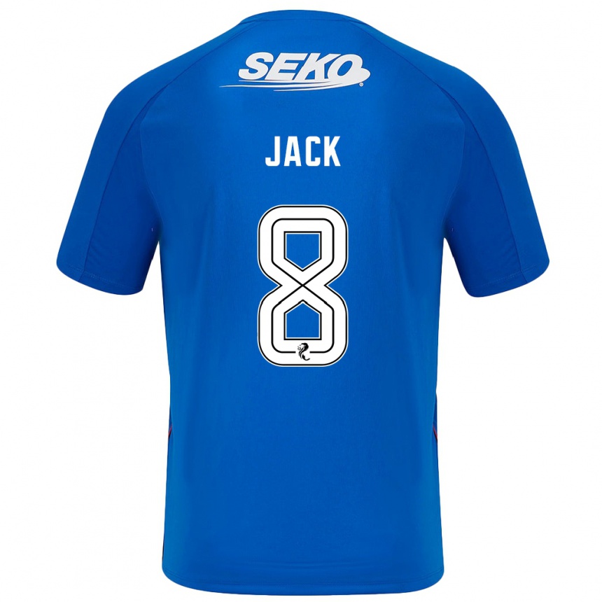 Férfi Labdarúgás Ryan Jack #8 Sötétkék Hazai Jersey 2024/25 Mez Póló Ing