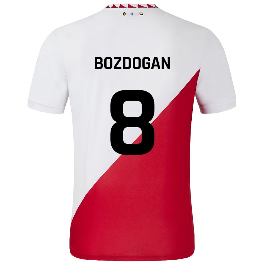 Férfi Labdarúgás Can Bozdogan #8 Fehér Piros Hazai Jersey 2024/25 Mez Póló Ing