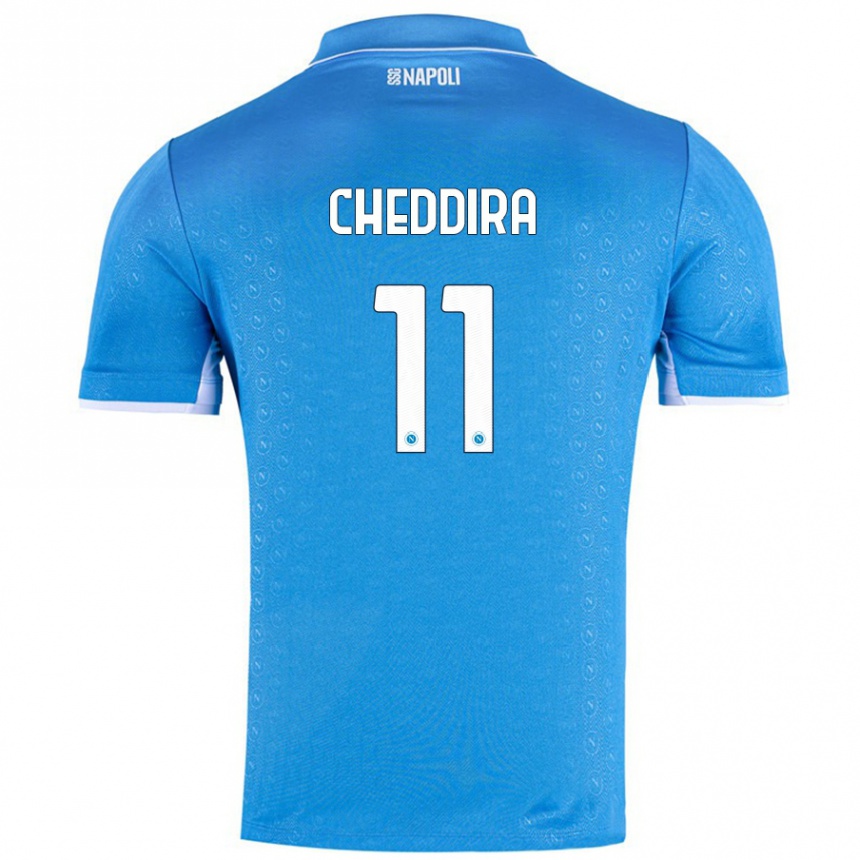 Férfi Labdarúgás Walid Cheddira #11 Ég Kék Hazai Jersey 2024/25 Mez Póló Ing