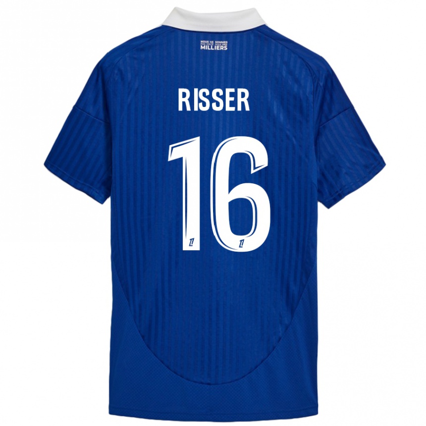 Férfi Labdarúgás Robin Risser #16 Kék Fehér Hazai Jersey 2024/25 Mez Póló Ing