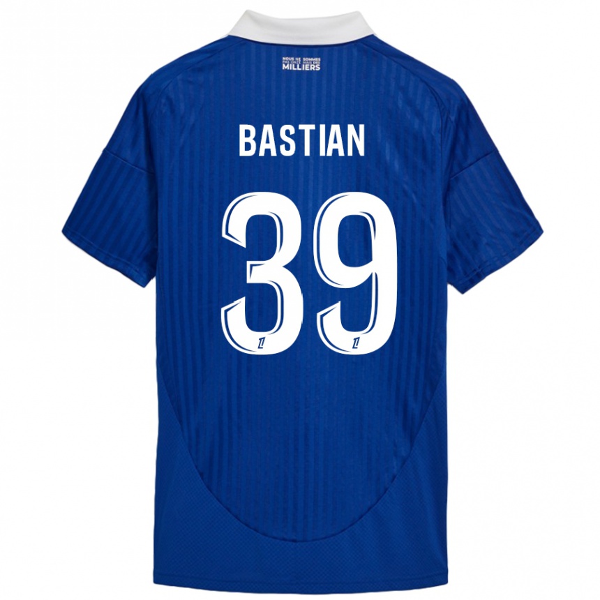 Férfi Labdarúgás Maxime Bastian #39 Kék Fehér Hazai Jersey 2024/25 Mez Póló Ing