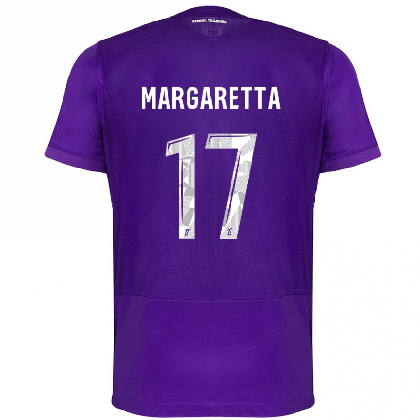 Férfi Labdarúgás Jessica Margaretta #17 Lila Fehér Hazai Jersey 2024/25 Mez Póló Ing