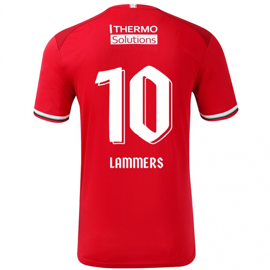 Férfi Labdarúgás Sam Lammers #10 Piros Fehér Hazai Jersey 2024/25 Mez Póló Ing