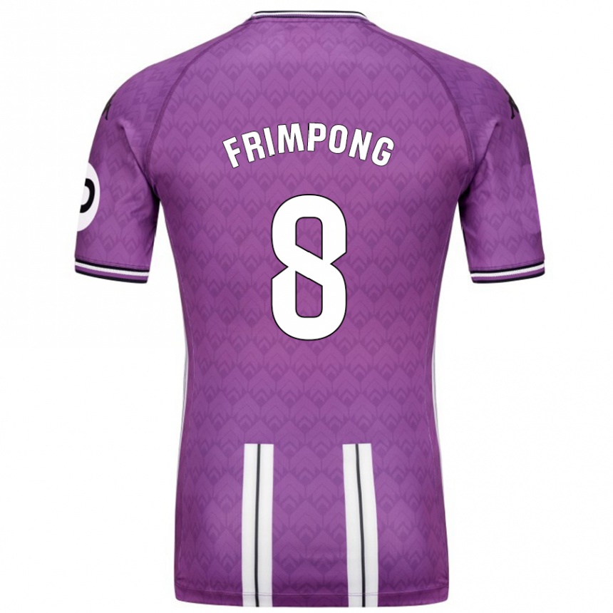 Férfi Labdarúgás Eugene Frimpong #8 Lila Fehér Hazai Jersey 2024/25 Mez Póló Ing