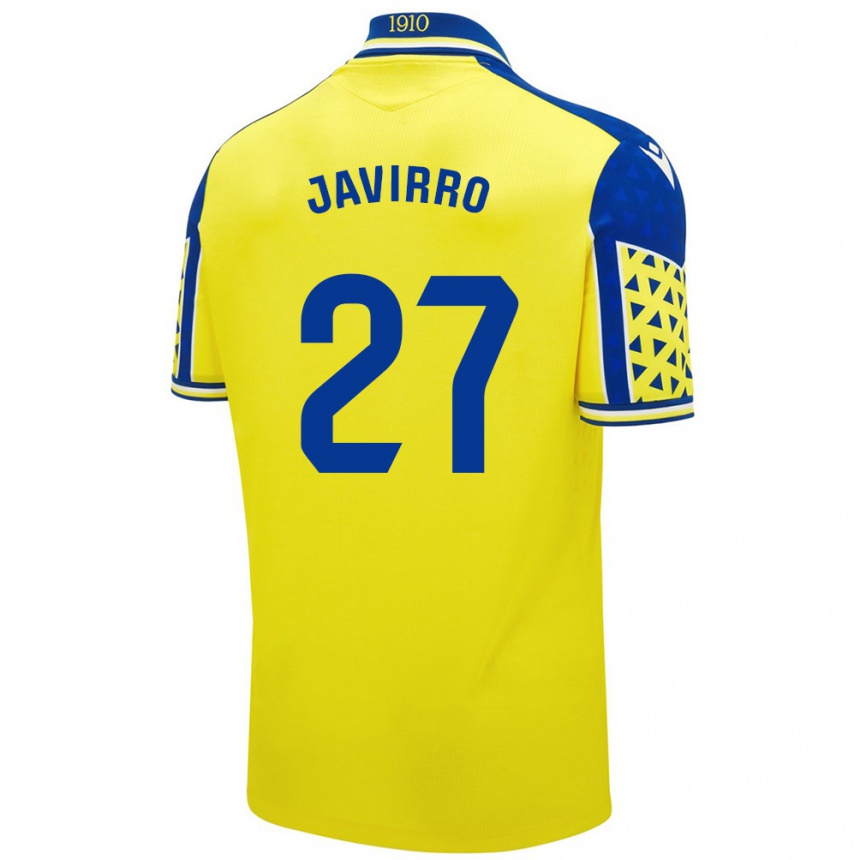 Férfi Labdarúgás Javirro #27 Sárga Kék Hazai Jersey 2024/25 Mez Póló Ing