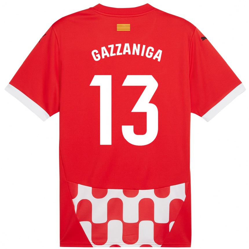 Férfi Labdarúgás Paulo Gazzaniga #13 Piros Fehér Hazai Jersey 2024/25 Mez Póló Ing