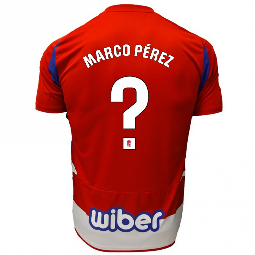 Férfi Labdarúgás Marco Pérez #0 Piros Fehér Kék Hazai Jersey 2024/25 Mez Póló Ing