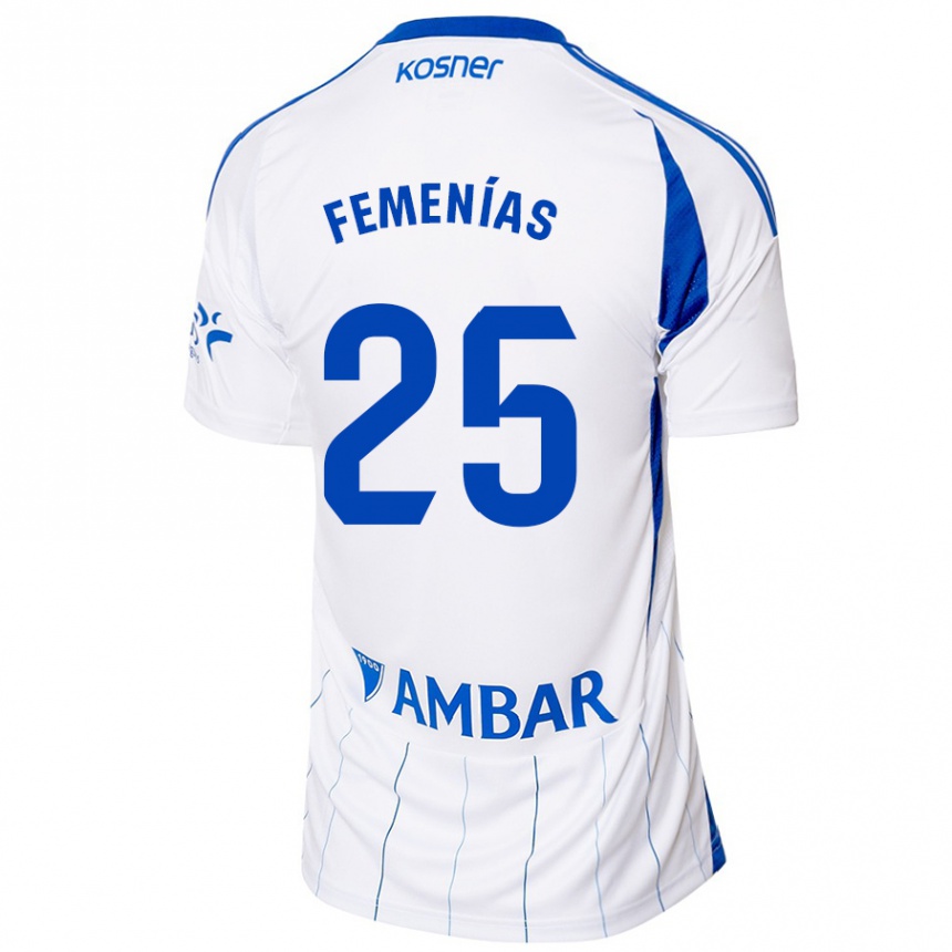 Férfi Labdarúgás Joan Femenías #25 Piros Fehér Hazai Jersey 2024/25 Mez Póló Ing