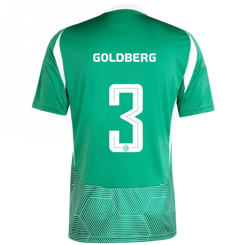 Férfi Labdarúgás Shon Goldberg #3 Zöld Fehér Hazai Jersey 2024/25 Mez Póló Ing