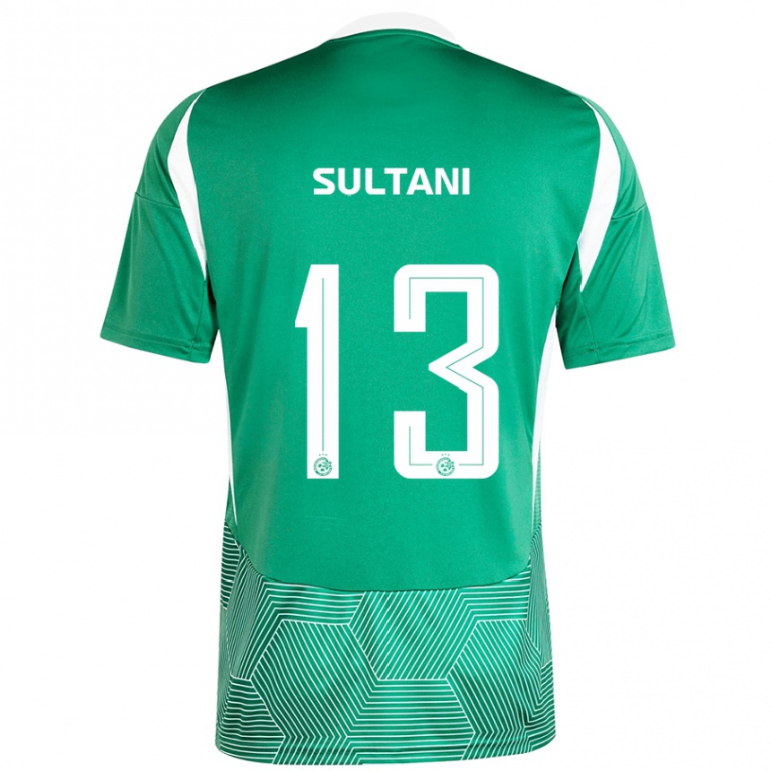 Férfi Labdarúgás Tomás Sultani #13 Zöld Fehér Hazai Jersey 2024/25 Mez Póló Ing