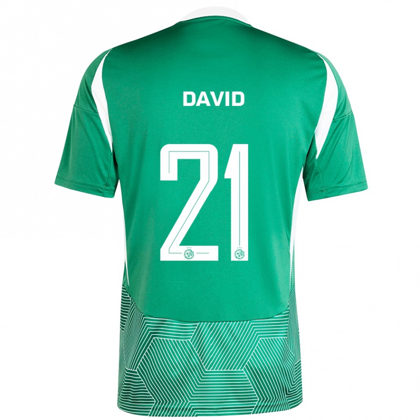 Férfi Labdarúgás Dean David #21 Zöld Fehér Hazai Jersey 2024/25 Mez Póló Ing