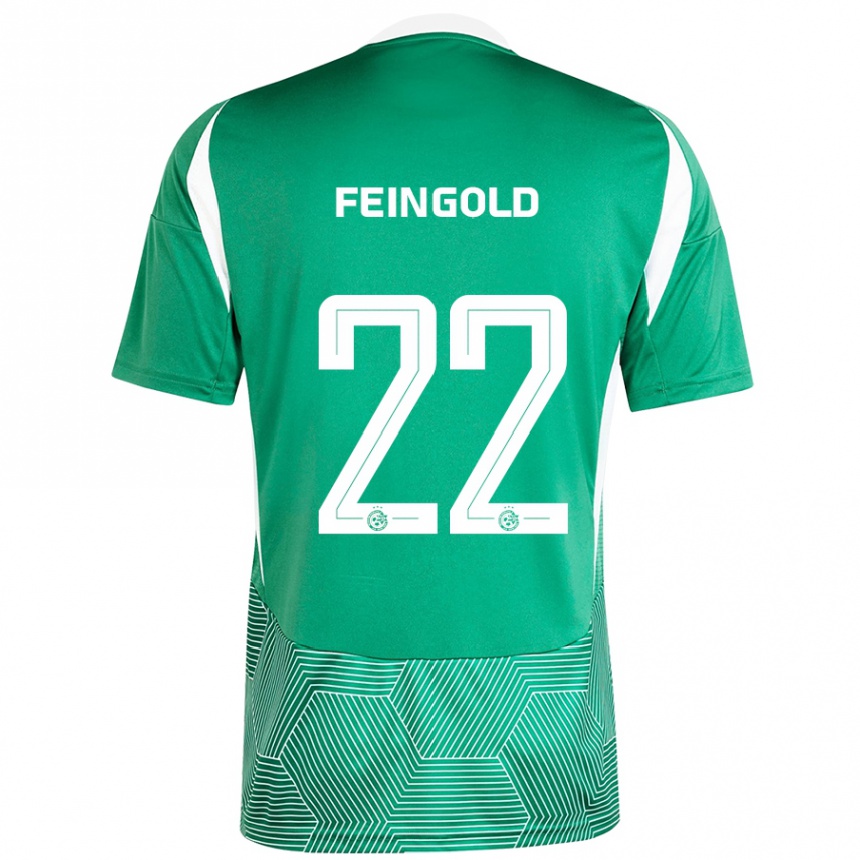 Férfi Labdarúgás Ilay Feingold #22 Zöld Fehér Hazai Jersey 2024/25 Mez Póló Ing