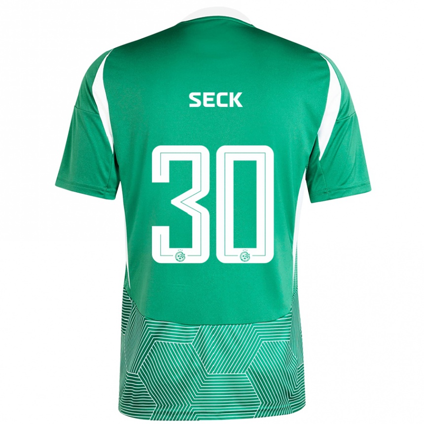 Férfi Labdarúgás Abdoulaye Seck #30 Zöld Fehér Hazai Jersey 2024/25 Mez Póló Ing