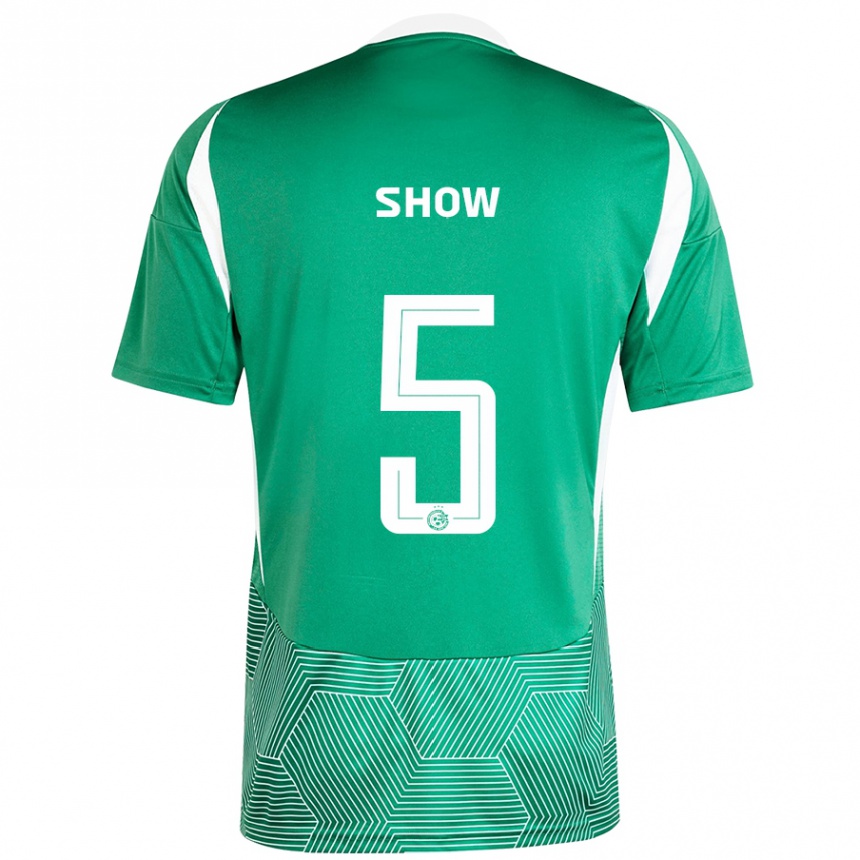 Férfi Labdarúgás Show #5 Zöld Fehér Hazai Jersey 2024/25 Mez Póló Ing