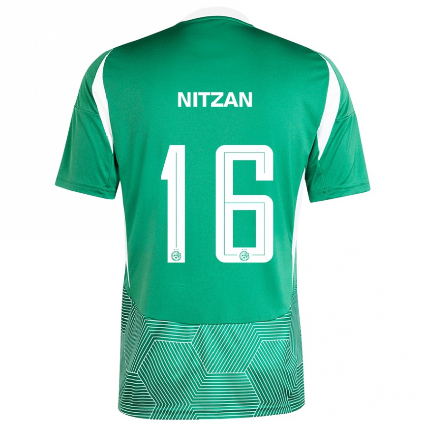 Férfi Labdarúgás Itamar Nitzan #16 Zöld Fehér Hazai Jersey 2024/25 Mez Póló Ing