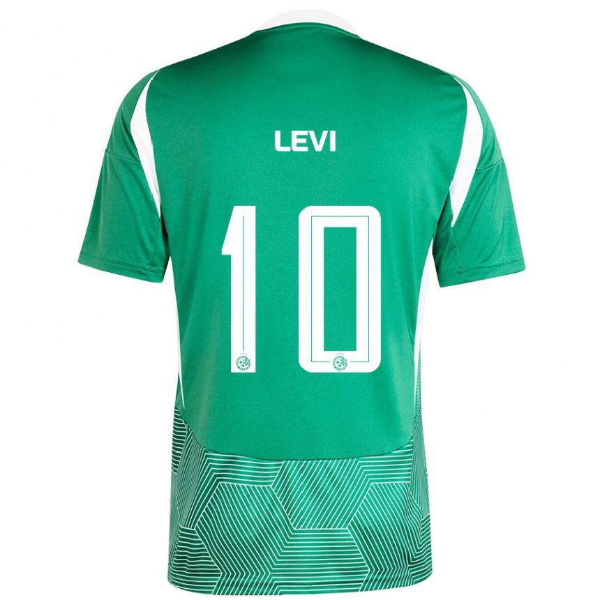 Férfi Labdarúgás Yarin Levi #10 Zöld Fehér Hazai Jersey 2024/25 Mez Póló Ing