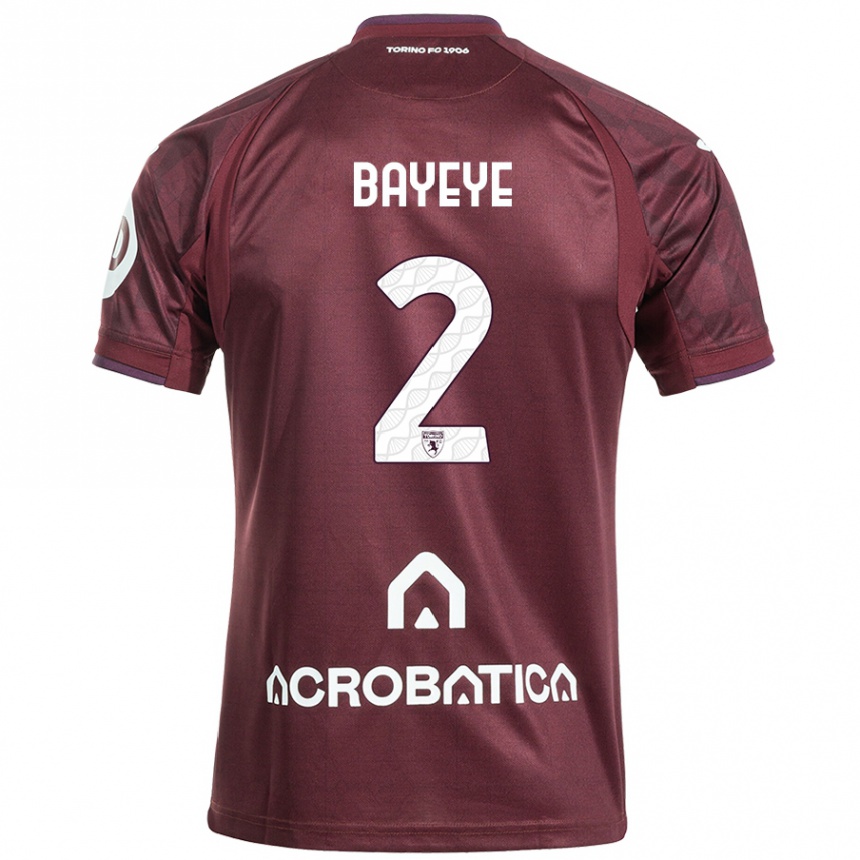 Férfi Labdarúgás Brian Bayeye #2 Barna Fehér Hazai Jersey 2024/25 Mez Póló Ing