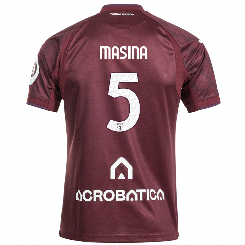 Férfi Labdarúgás Adam Masina #5 Barna Fehér Hazai Jersey 2024/25 Mez Póló Ing