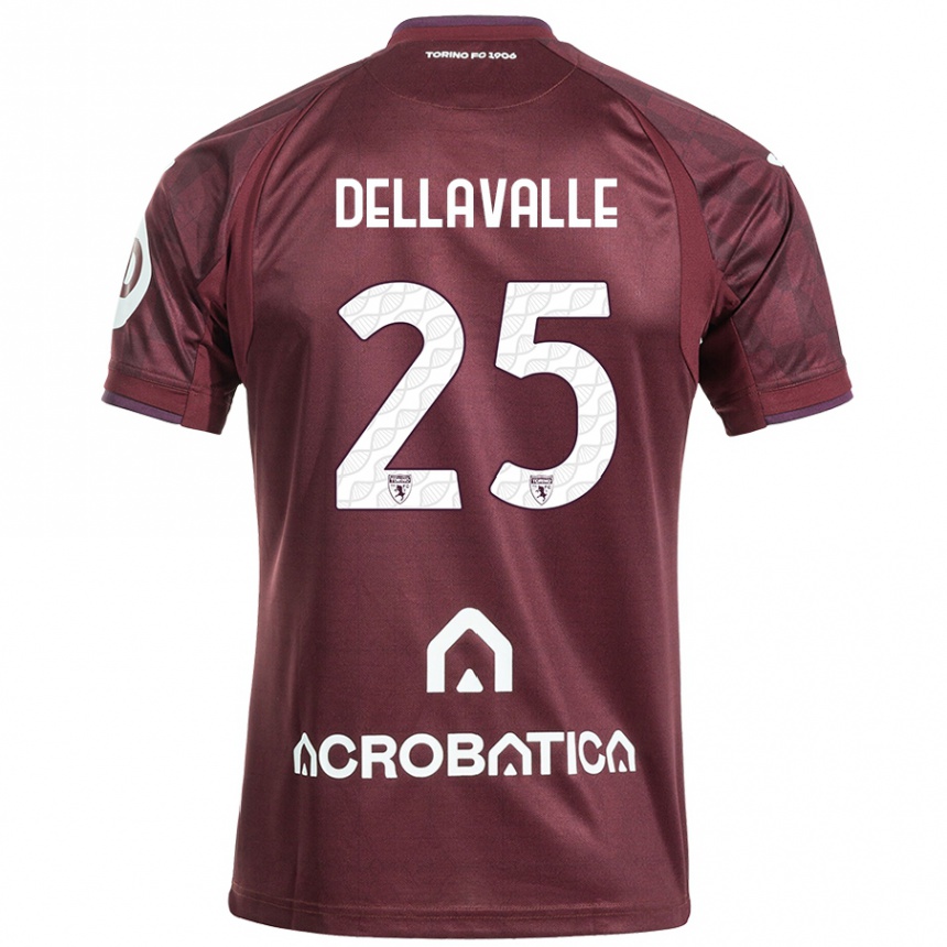 Férfi Labdarúgás Alessandro Dellavalle #25 Barna Fehér Hazai Jersey 2024/25 Mez Póló Ing