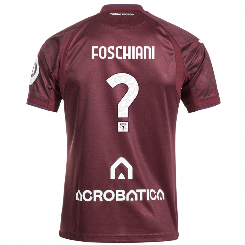 Férfi Labdarúgás Francesco Foschiani #0 Barna Fehér Hazai Jersey 2024/25 Mez Póló Ing