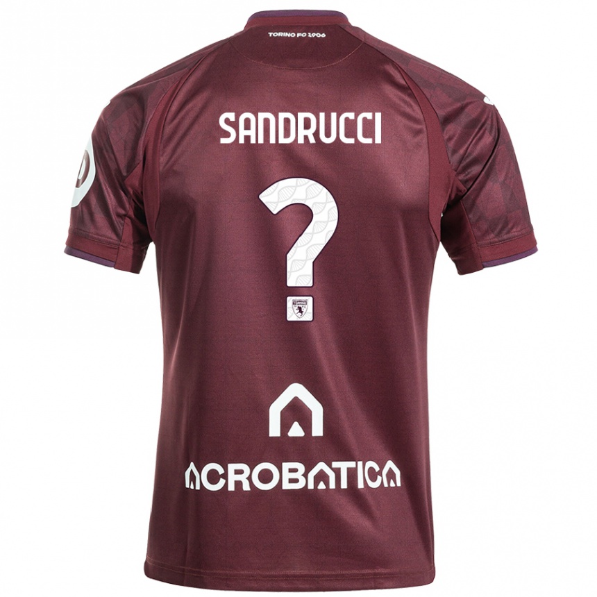 Férfi Labdarúgás Romeo Sandrucci #0 Barna Fehér Hazai Jersey 2024/25 Mez Póló Ing