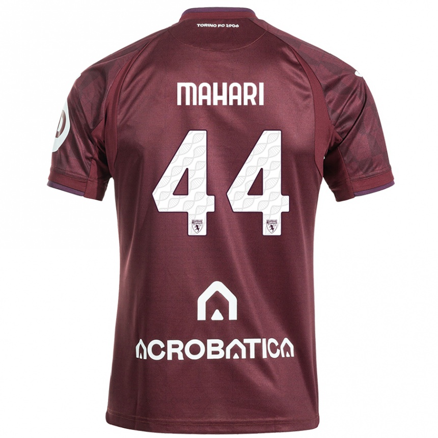 Férfi Labdarúgás Efdon Mahari #44 Barna Fehér Hazai Jersey 2024/25 Mez Póló Ing