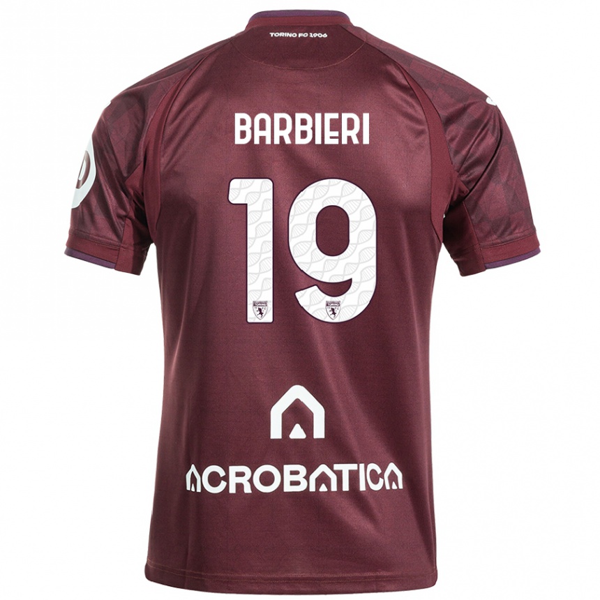 Férfi Labdarúgás Raffaella Barbieri #19 Barna Fehér Hazai Jersey 2024/25 Mez Póló Ing