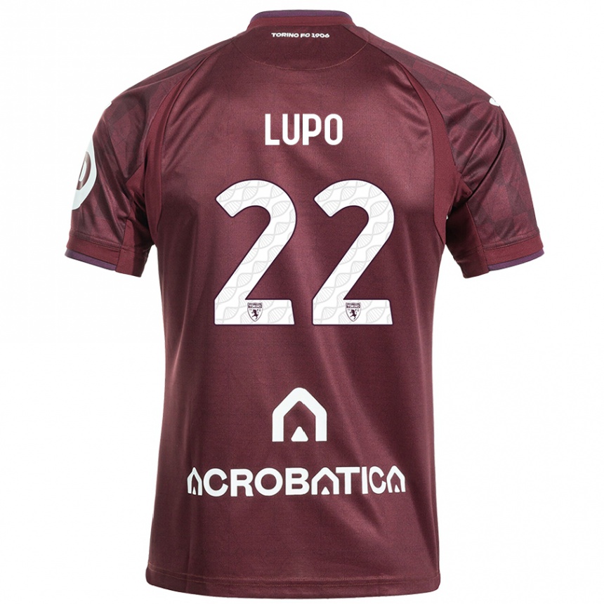 Férfi Labdarúgás Enrica Lupo #22 Barna Fehér Hazai Jersey 2024/25 Mez Póló Ing