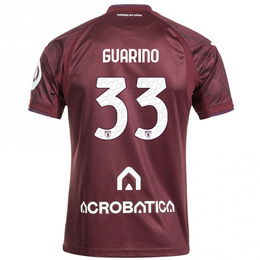 Férfi Labdarúgás Rita Guarino #33 Barna Fehér Hazai Jersey 2024/25 Mez Póló Ing